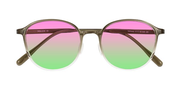 Front of Vessani in Brown/Clear