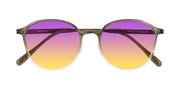 Front of Vessani in Brown/Clear