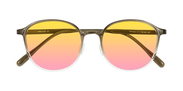Front of Vessani in Brown/Clear