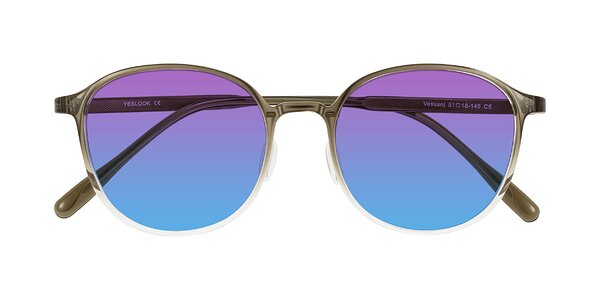 Front of Vessani in Brown/Clear
