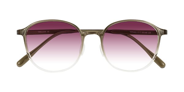 Front of Vessani in Brown/Clear