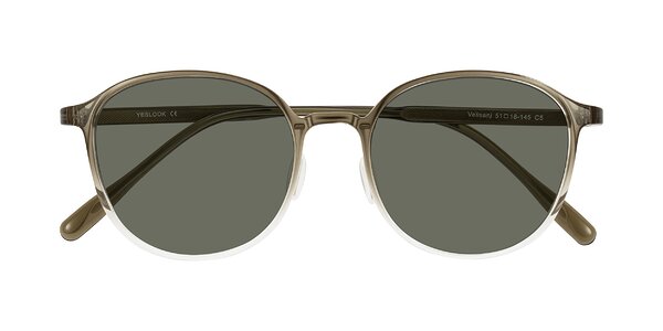Front of Vessani in Brown/Clear