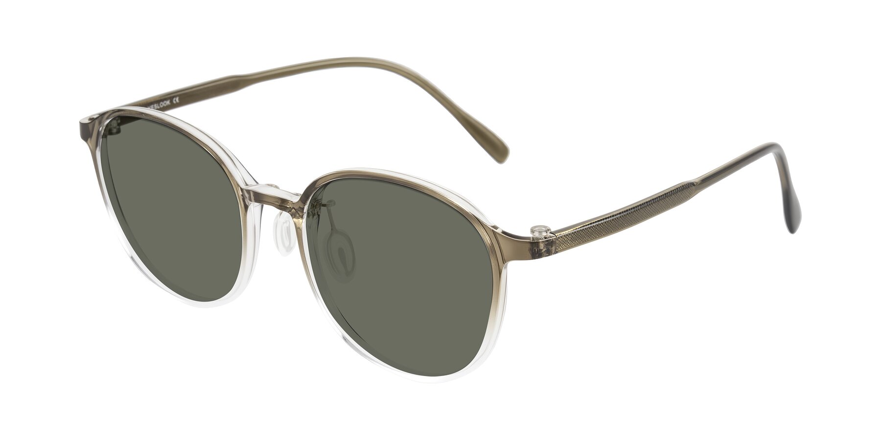 Angle of Vessani in Brown/Clear with Gray Polarized Lenses