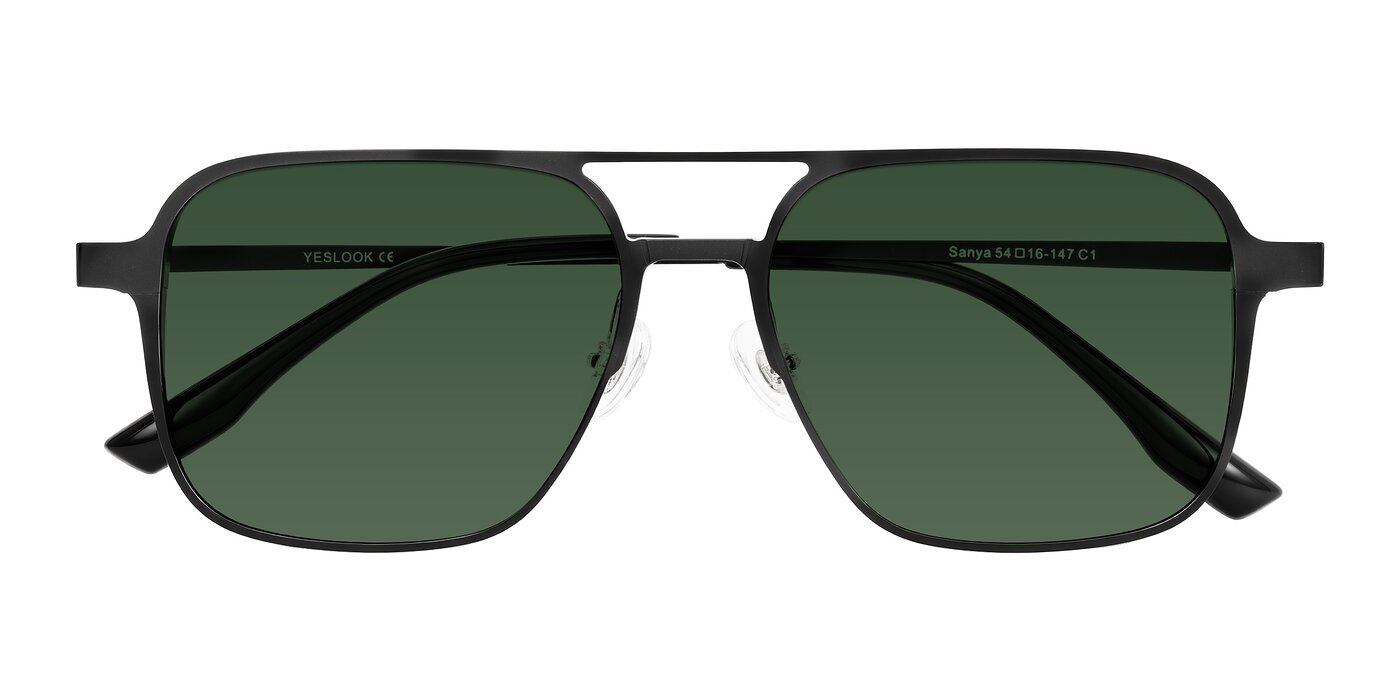 Sanya - Matte Black Tinted Sunglasses
