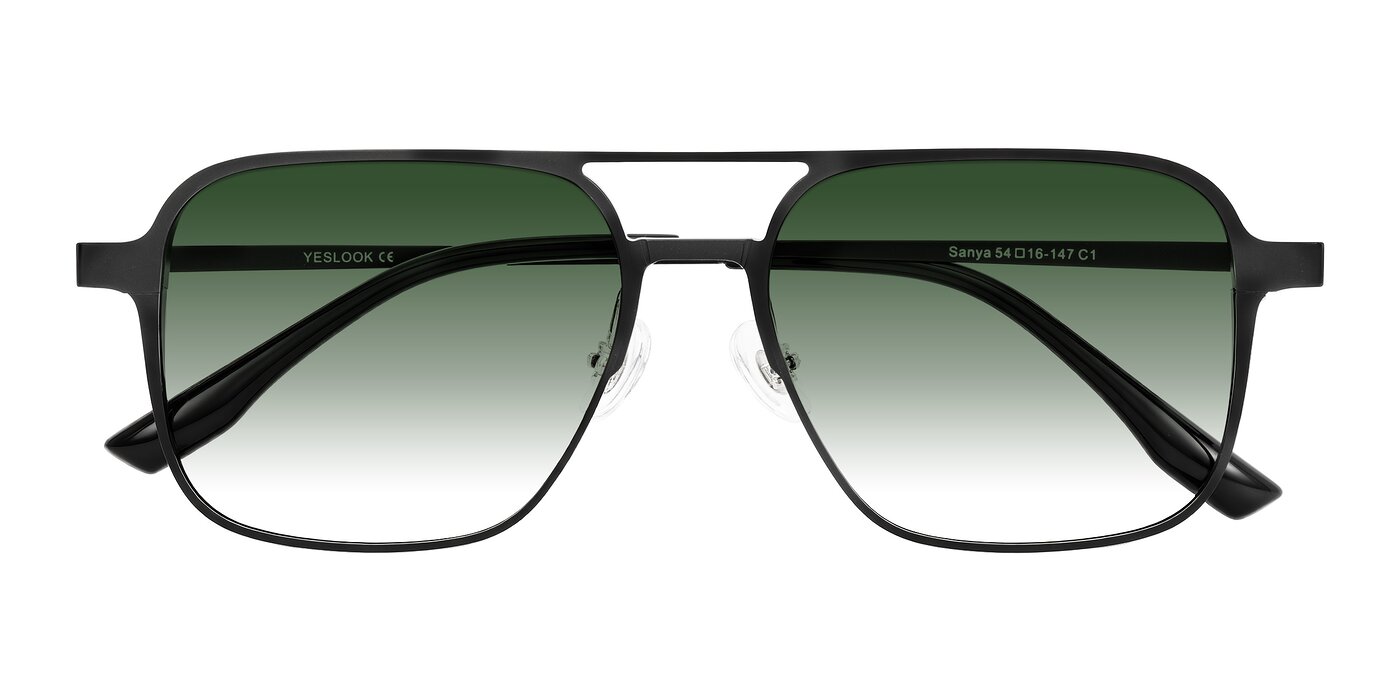Sanya - Matte Black Gradient Sunglasses