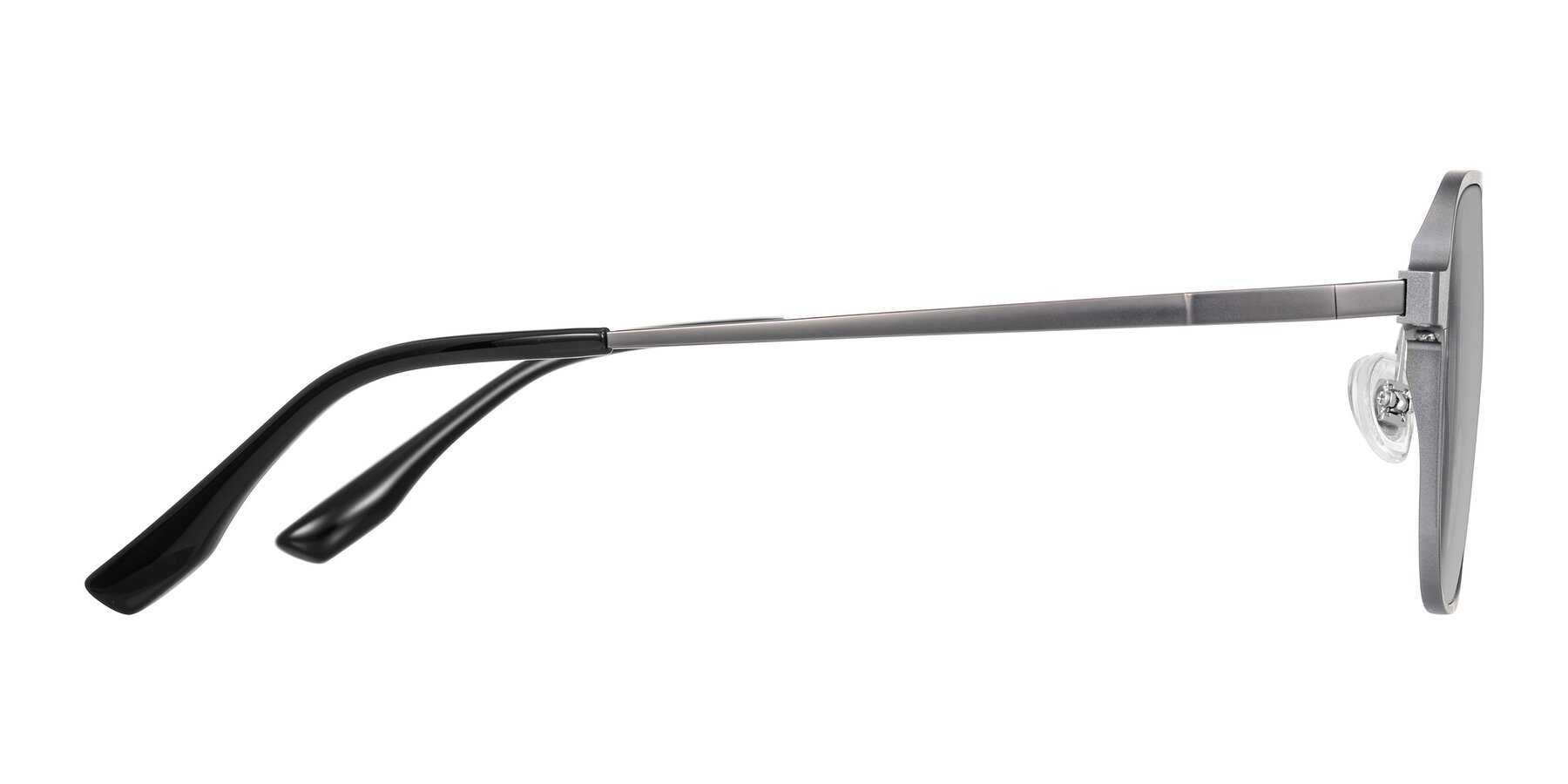 Side of Sanya in Gunmetal with Light Gray Tinted Lenses
