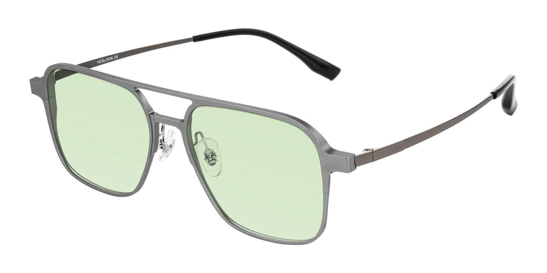 Angle of Sanya in Gunmetal with Light Green Tinted Lenses