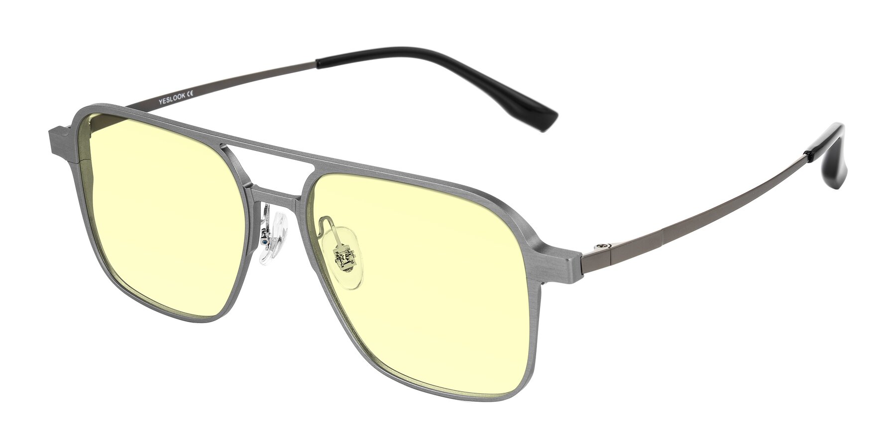 Angle of Sanya in Gunmetal with Light Yellow Tinted Lenses