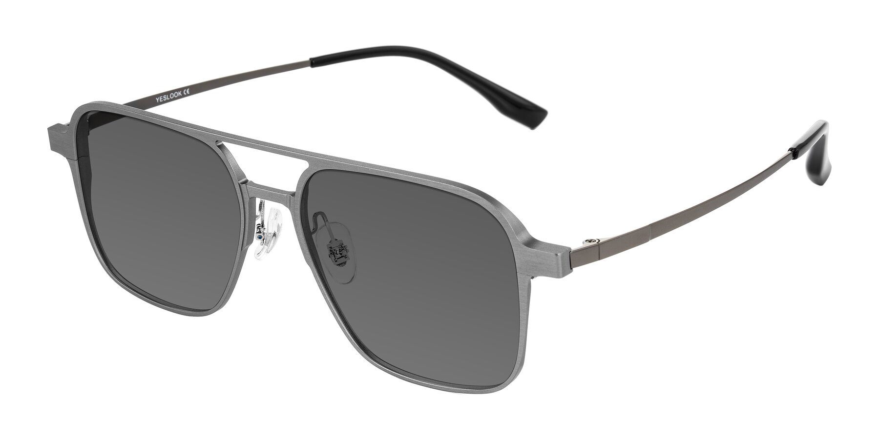 Angle of Sanya in Gunmetal with Medium Gray Tinted Lenses