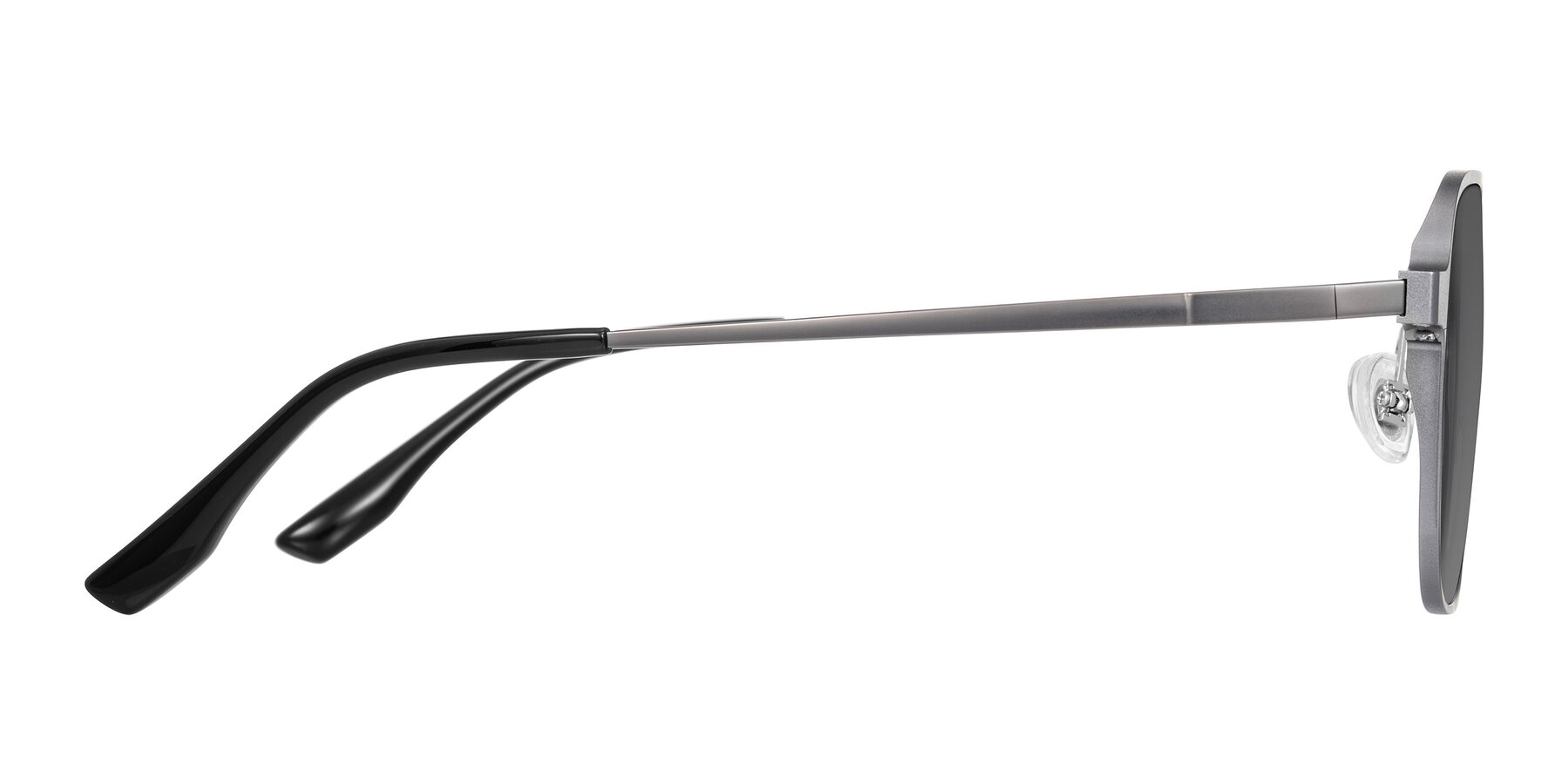 Side of Sanya in Gunmetal with Medium Gray Tinted Lenses