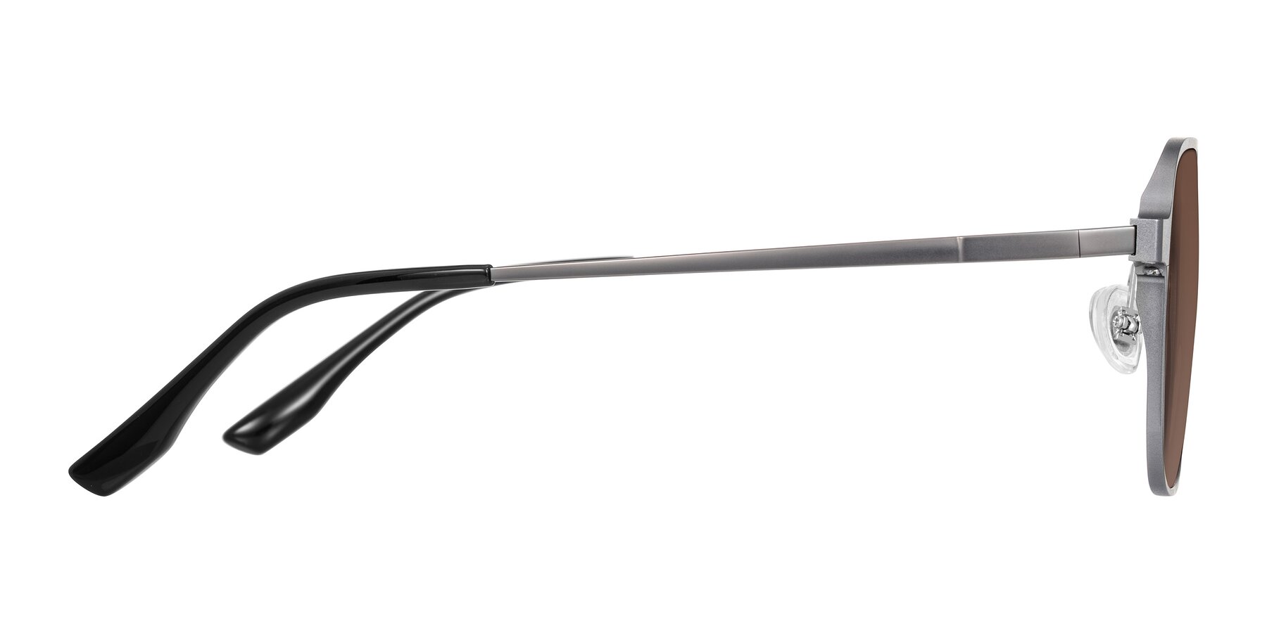 Side of Sanya in Gunmetal with Brown Tinted Lenses