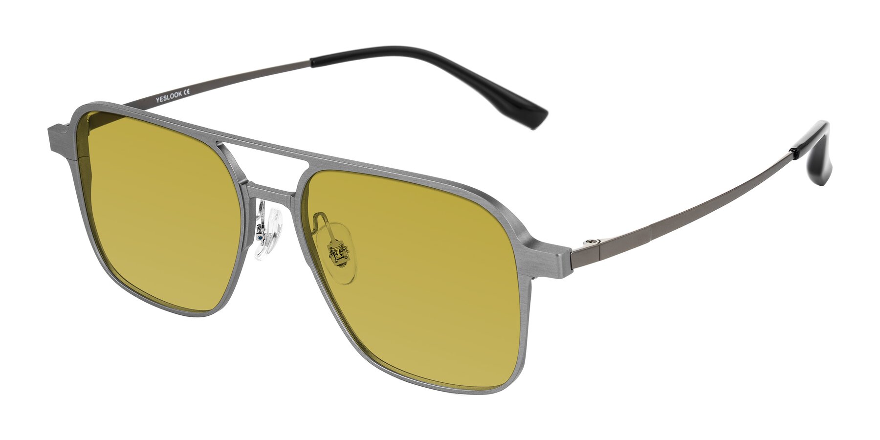 Angle of Sanya in Gunmetal with Champagne Tinted Lenses
