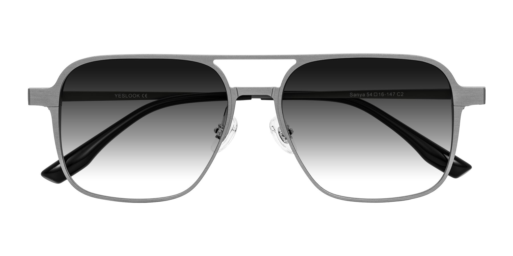 Folded Front of Sanya in Gunmetal with Gray Gradient Lenses