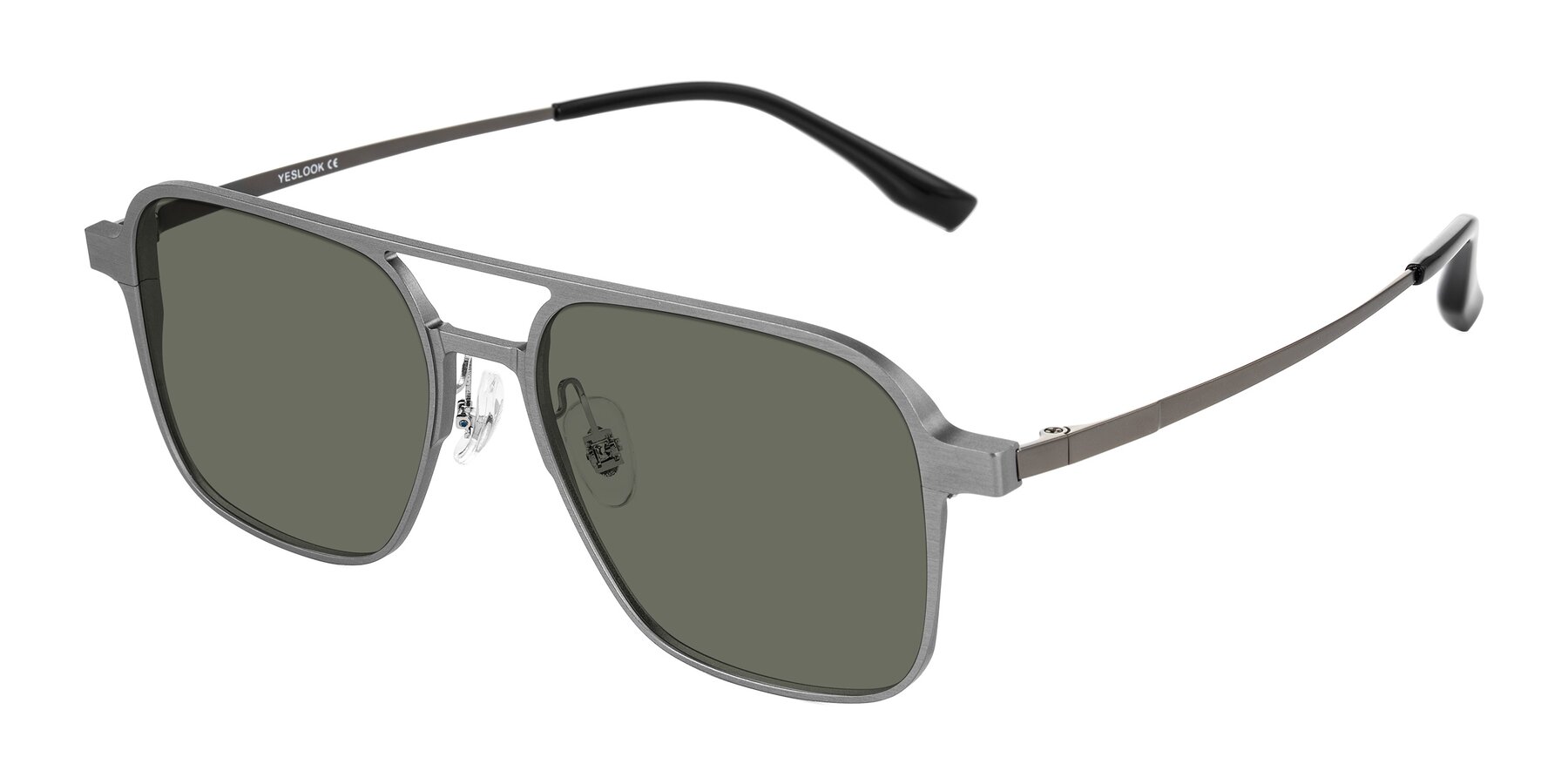 Angle of Sanya in Gunmetal with Gray Polarized Lenses