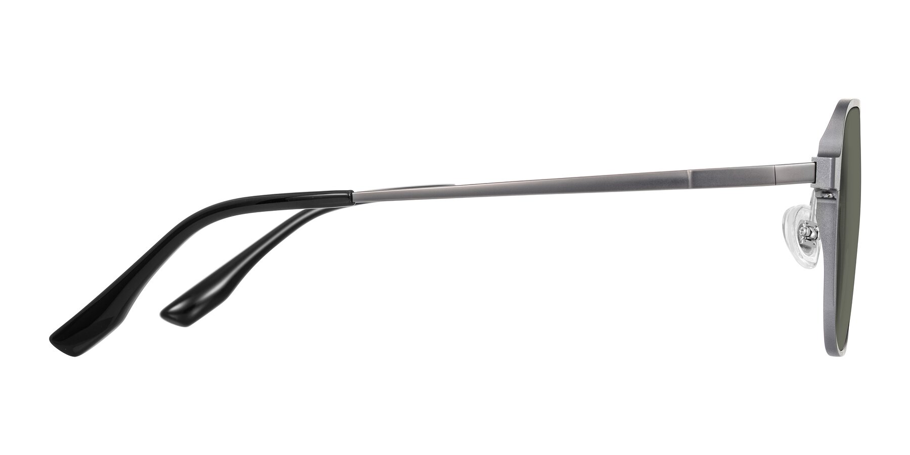 Side of Sanya in Gunmetal with Gray Polarized Lenses