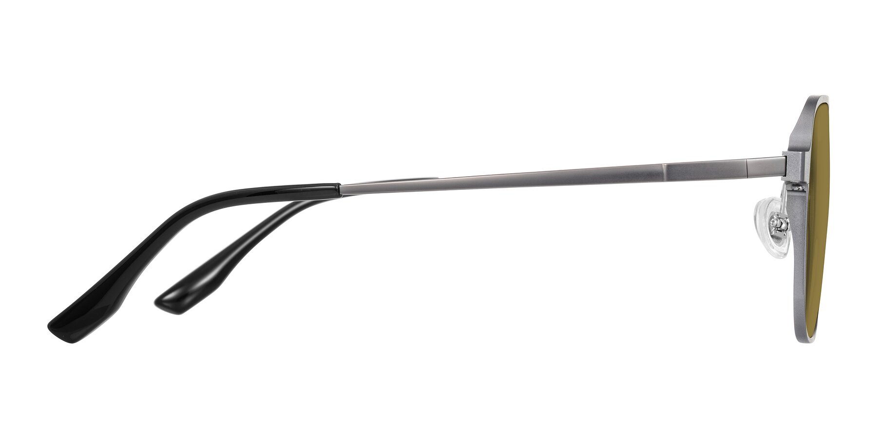 Side of Sanya in Gunmetal with Brown Polarized Lenses