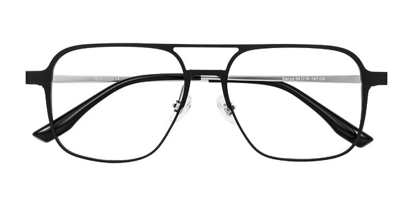Front of Sanya in Matte Black/Silver