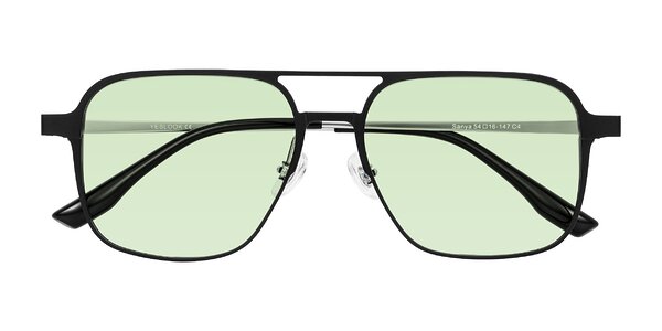Front of Sanya in Matte Black/Silver