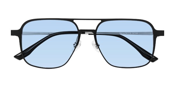 Front of Sanya in Matte Black/Silver