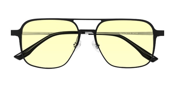 Front of Sanya in Matte Black/Silver