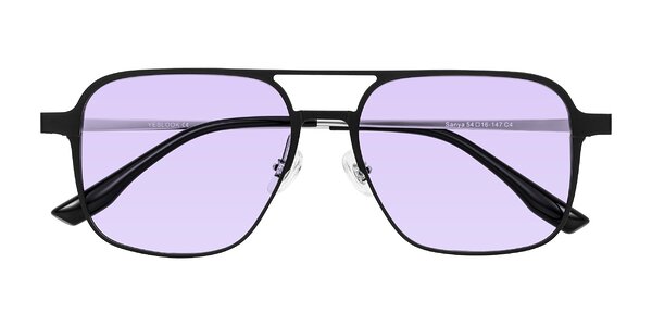 Front of Sanya in Matte Black/Silver