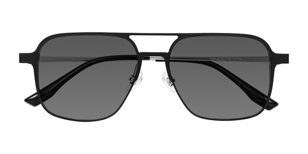 Front of Sanya in Matte Black/Silver