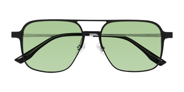 Front of Sanya in Matte Black/Silver