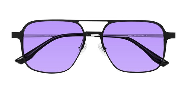 Front of Sanya in Matte Black/Silver