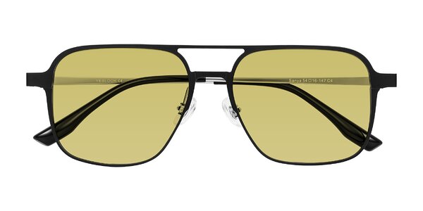 Front of Sanya in Matte Black/Silver