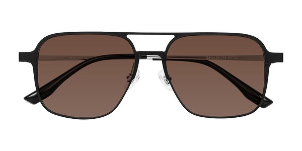 Front of Sanya in Matte Black/Silver