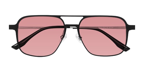Front of Sanya in Matte Black/Silver