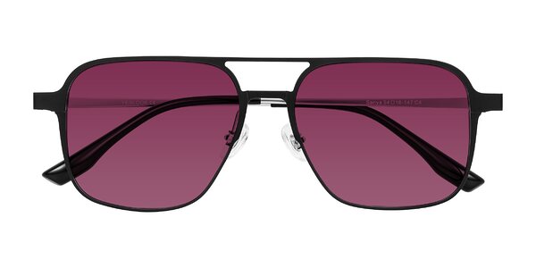 Front of Sanya in Matte Black/Silver