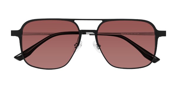 Front of Sanya in Matte Black/Silver