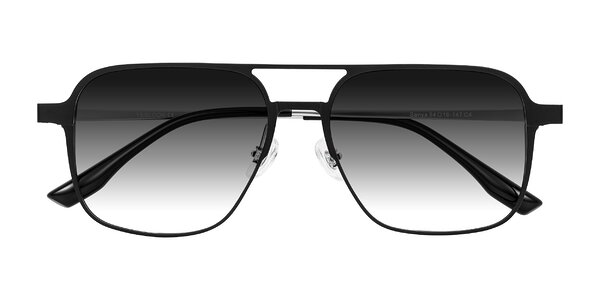 Front of Sanya in Matte Black/Silver
