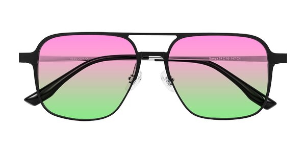 Front of Sanya in Matte Black/Silver