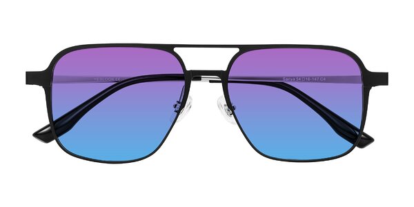 Front of Sanya in Matte Black/Silver