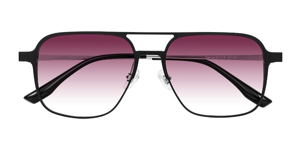 Front of Sanya in Matte Black/Silver