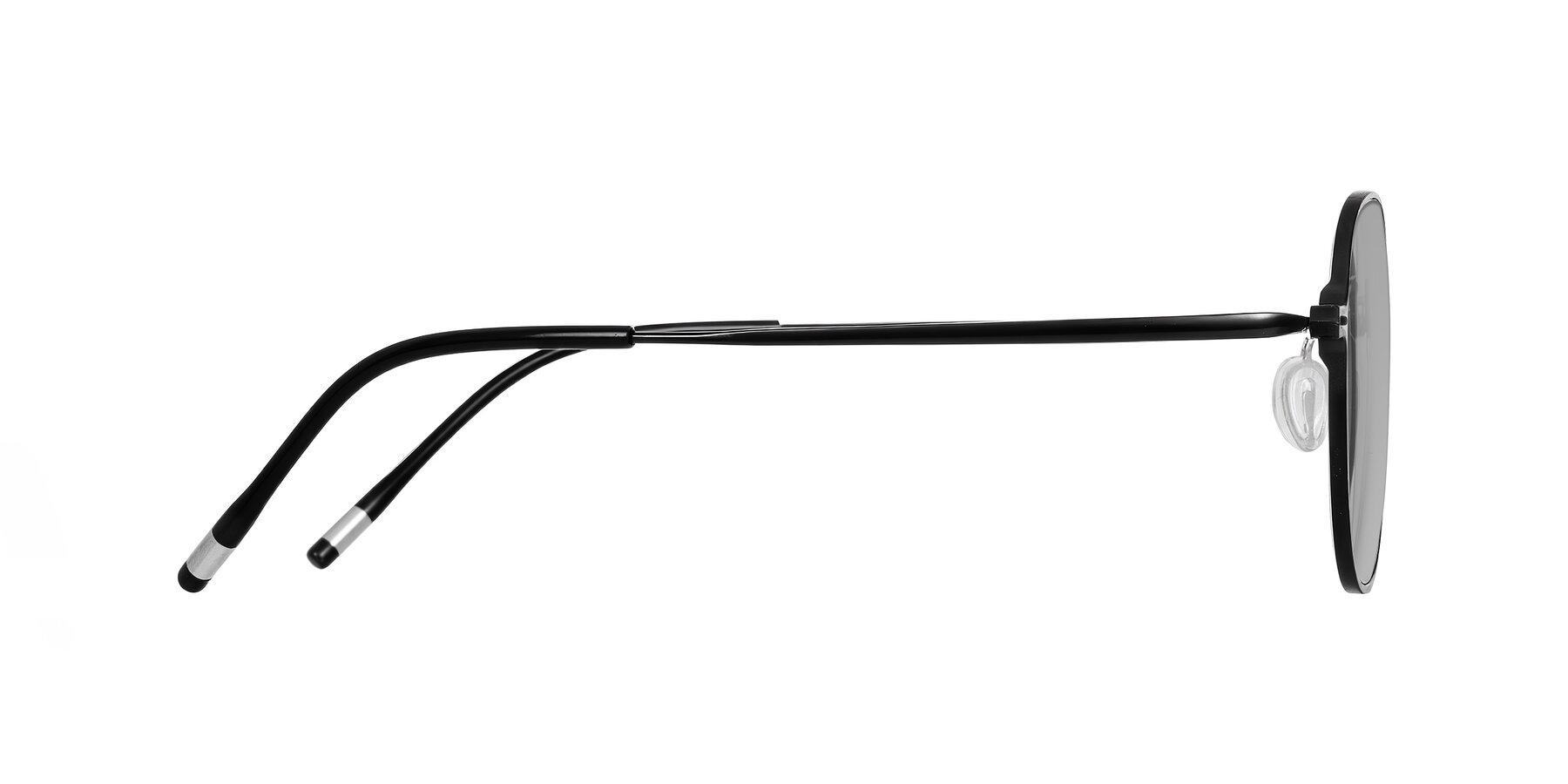 Side of Lytle in Matte Black with Light Gray Tinted Lenses