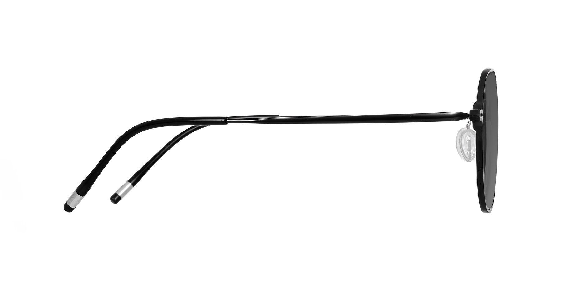 Side of Lytle in Matte Black with Medium Gray Tinted Lenses