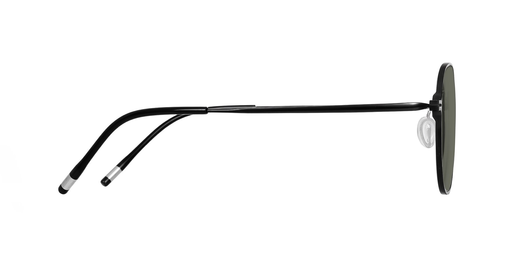 Side of Lytle in Matte Black with Gray Polarized Lenses