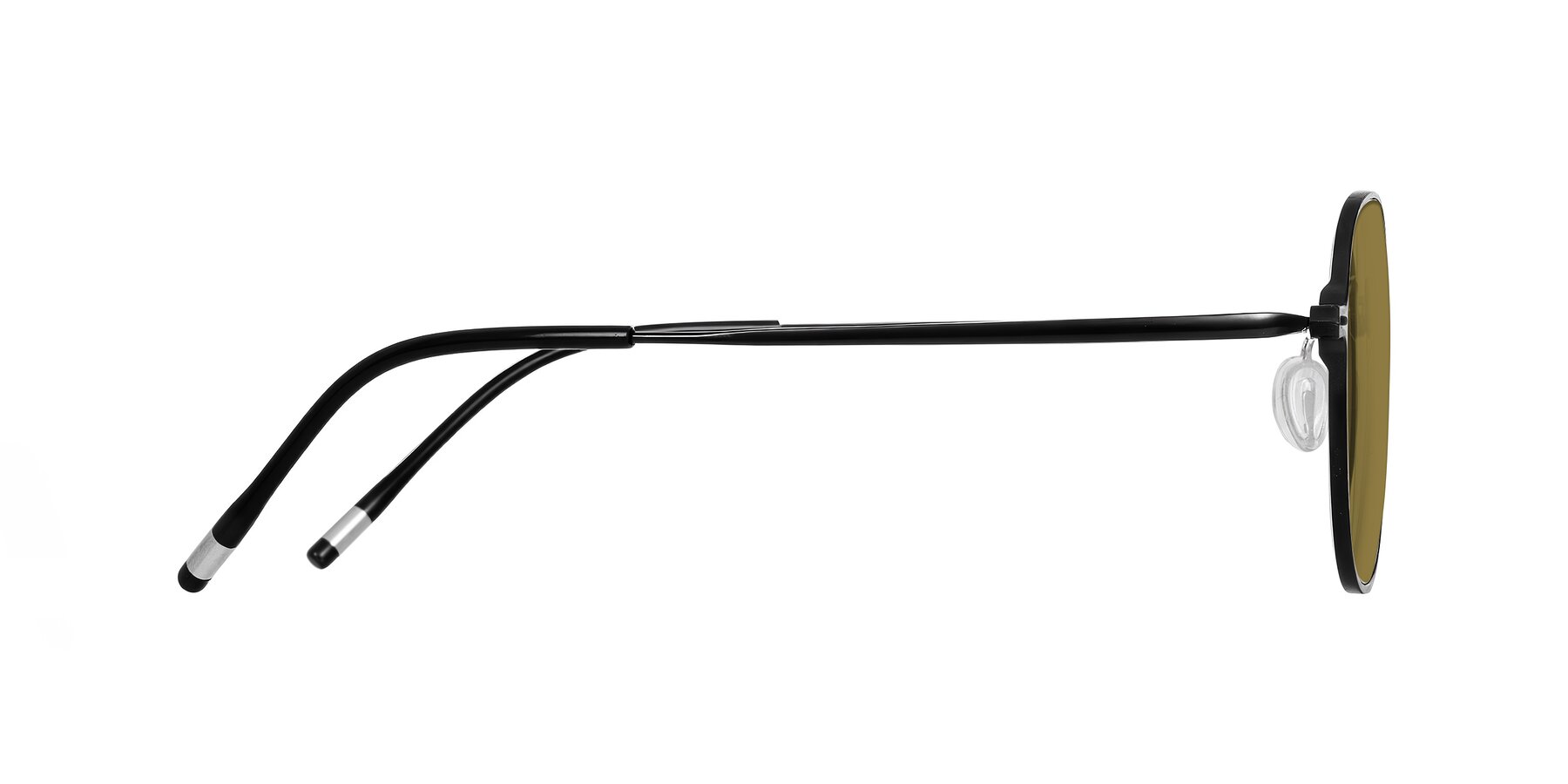Side of Lytle in Matte Black with Brown Polarized Lenses