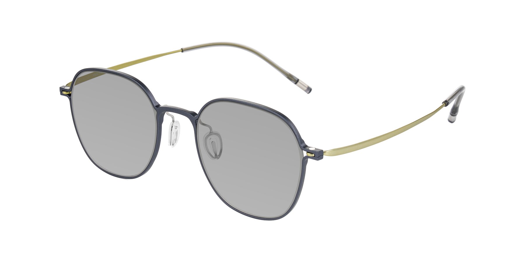 Angle of Lytle in Slate Blue/Olive with Light Gray Tinted Lenses