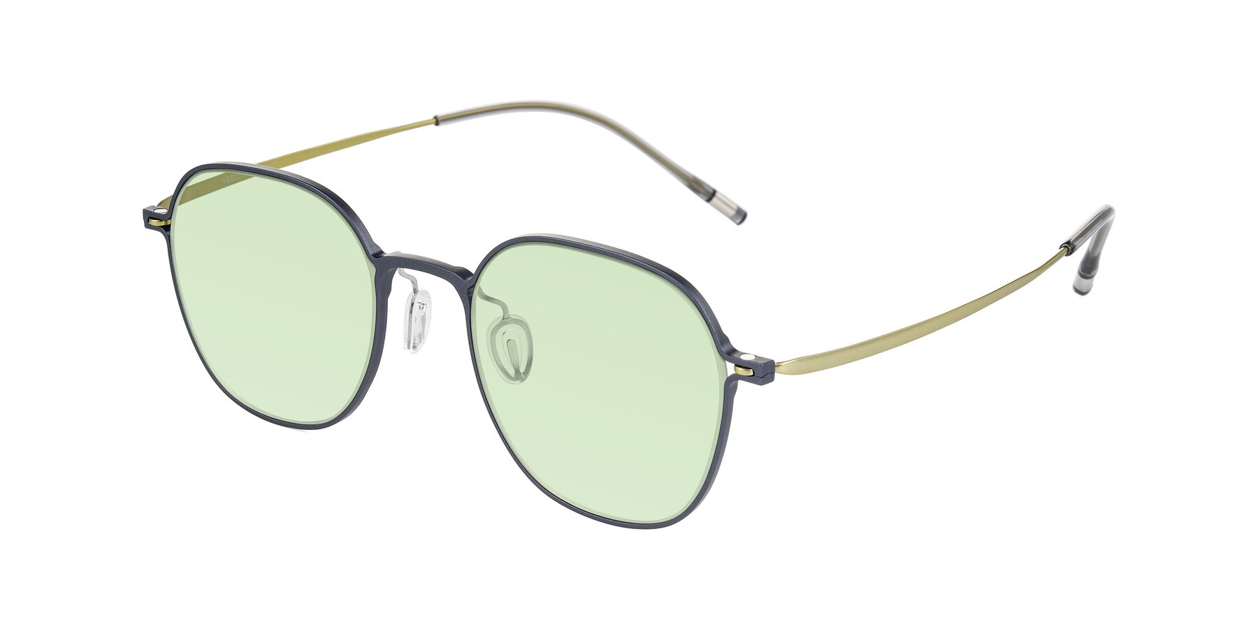 Angle of Lytle in Slate Blue/Olive with Light Green Tinted Lenses