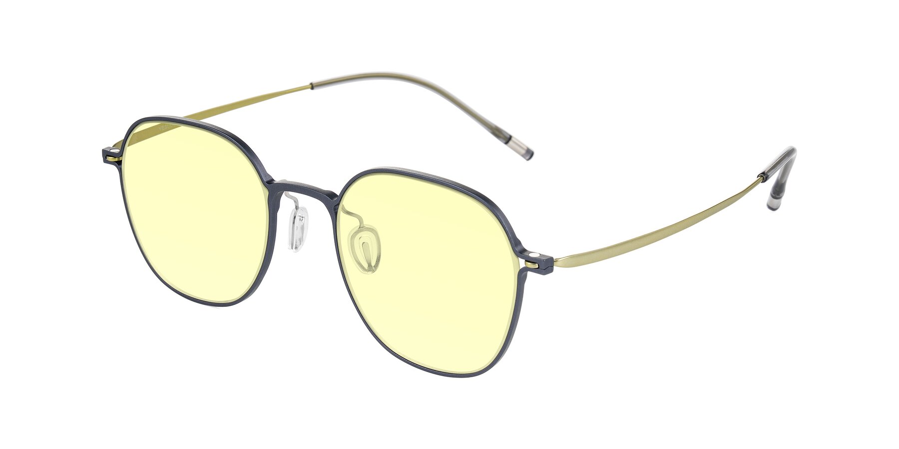 Angle of Lytle in Slate Blue/Olive with Light Yellow Tinted Lenses