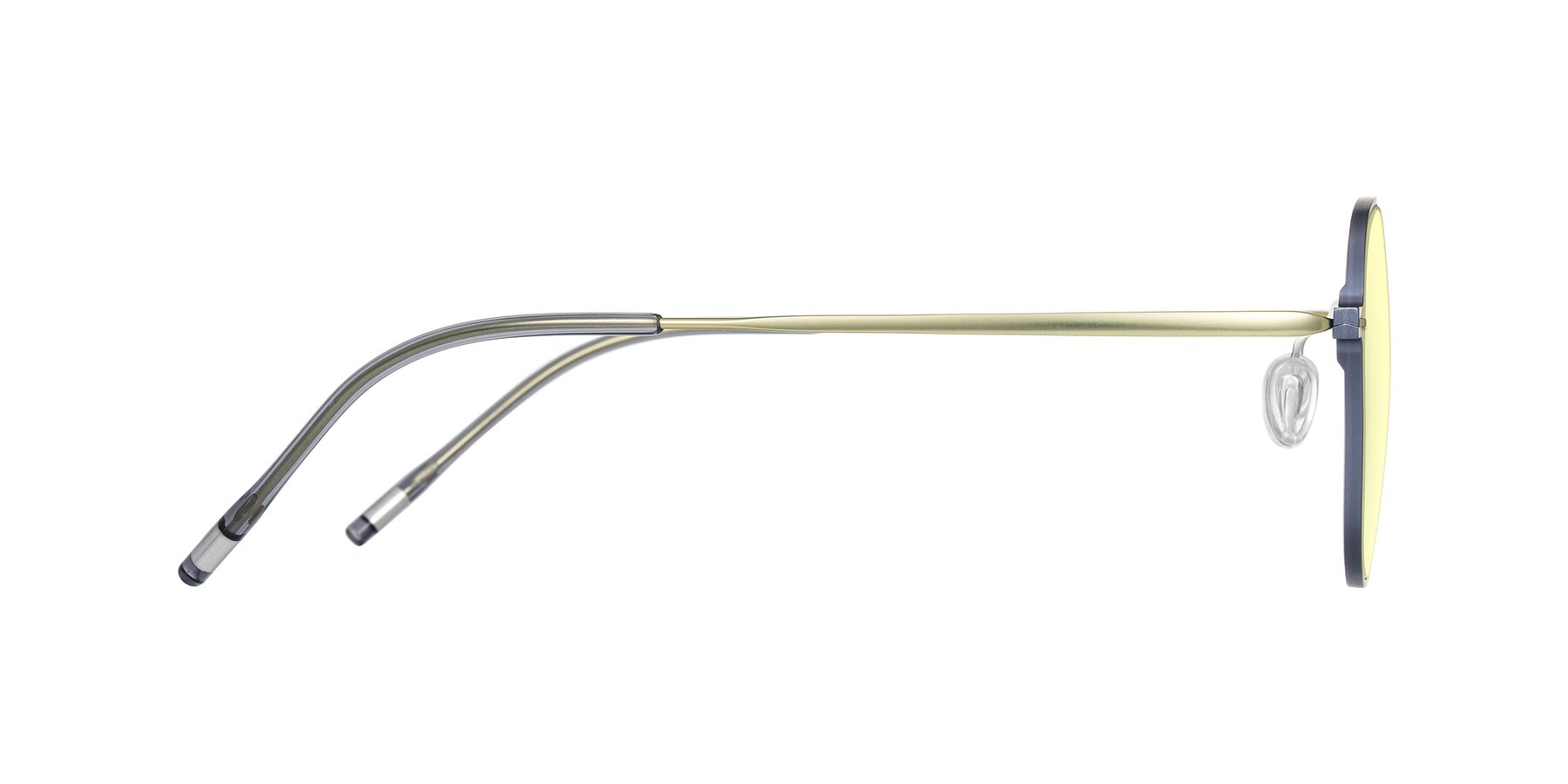 Side of Lytle in Slate Blue/Olive with Light Yellow Tinted Lenses