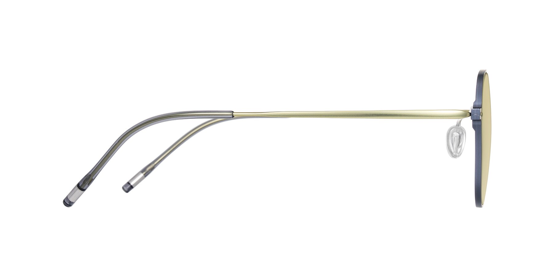 Side of Lytle in Slate Blue/Olive with Light Champagne Tinted Lenses