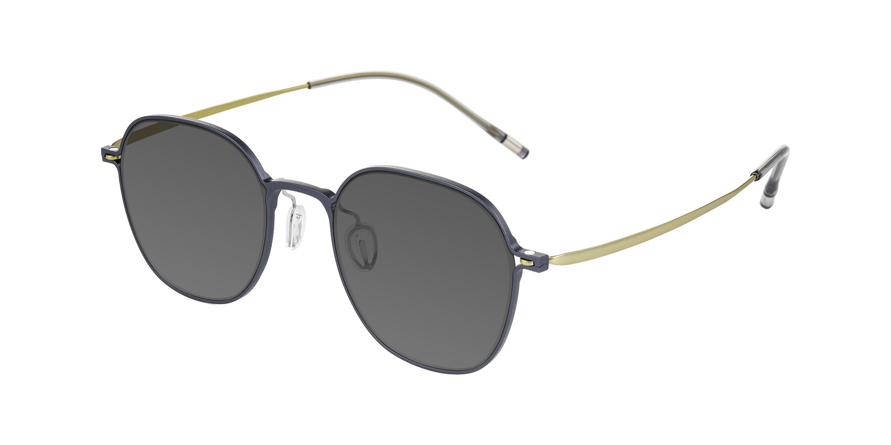 Angle of Lytle in Slate Blue/Olive with Medium Gray Tinted Lenses