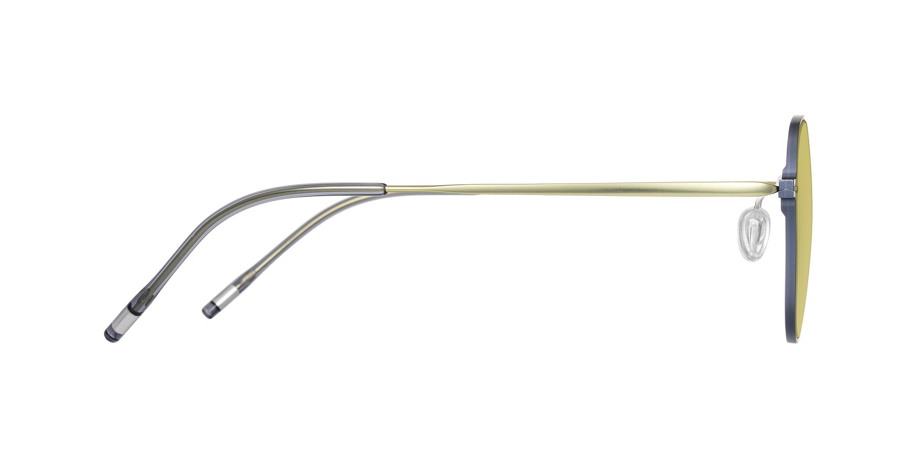 Side of Lytle in Slate Blue/Olive with Medium Champagne Tinted Lenses