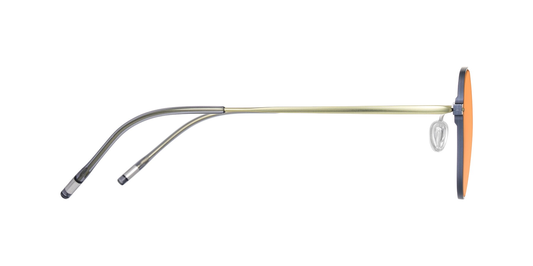 Side of Lytle in Slate Blue/Olive with Medium Orange Tinted Lenses