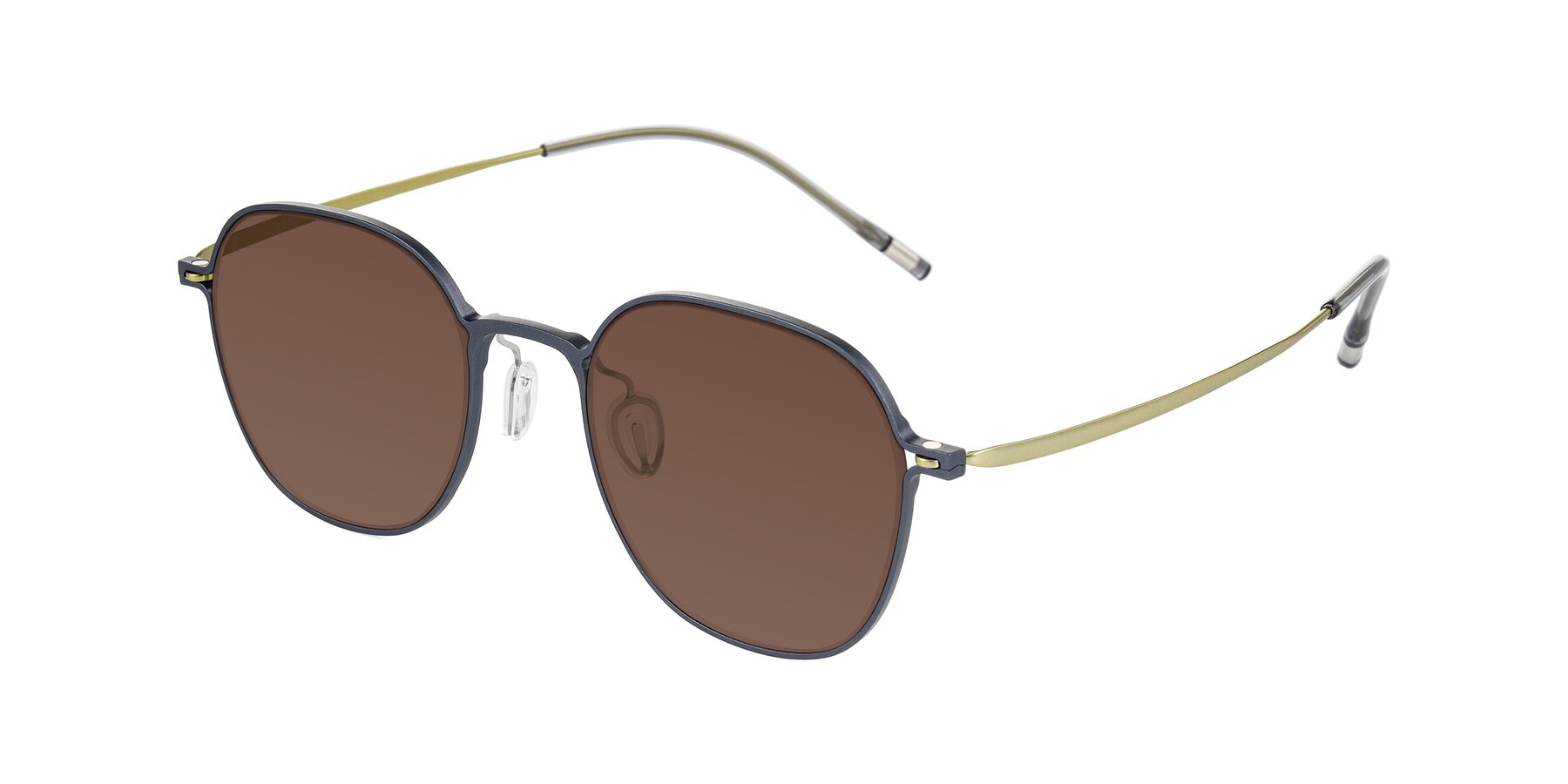 Angle of Lytle in Slate Blue/Olive with Brown Tinted Lenses